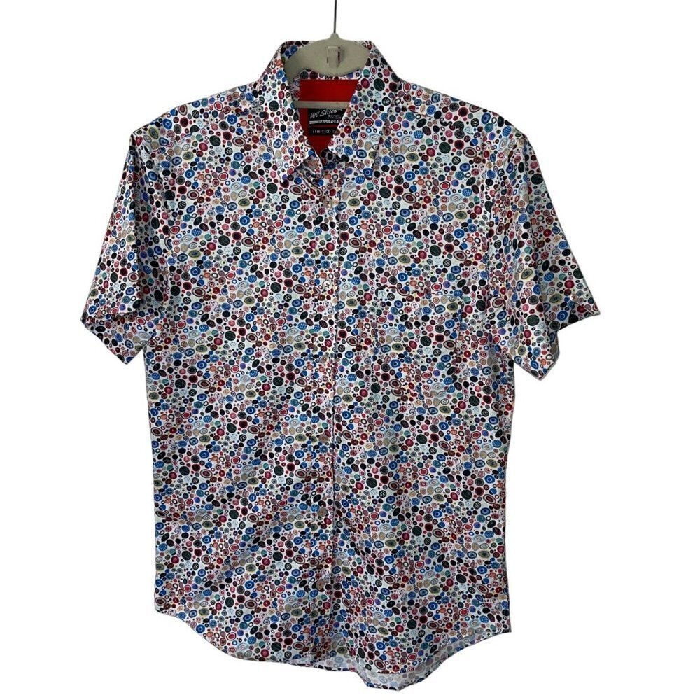 Wil Stiles Limited Edition Palm Springs Mens Shirt Small Button Down Pure Cotton